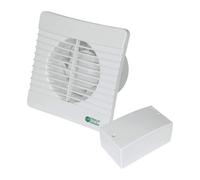 Airvent 434399 Low Voltage Axial Extractor Fan & Transformer Kit (Timer Model) 100mm 4 Inch SELV 12V. Suitable for use within Zone 1