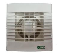 Airvent 457086A Bathroom Extractor Fan with Timer Domestic 100mm 4" Axial Toilet Fan, White