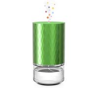 Airversa Waterless Diffuser Essential Oil 100ml Capacity Scent Air Machine for Home Aromatherapy Nebulizer Premium Metal Battery Operated 3 Mist Settings Timers Color Light AN3 Lime