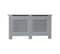 Airwave Radiator Cover Horizontal Line Style Painted MDF Matt Grey Radiator Heating Cover (Large)