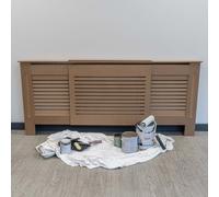 Airwave Radiator Cover Horizontal Style Unpainted MDF Radiator Heating Cover (Adjustable)