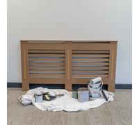 Airwave Radiator Cover Horizontal Style Unpainted MDF Radiator Heating Cover (Large)