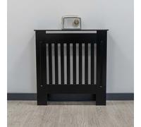 Airwave Radiator Cover Vertical Line Style Painted MDF Black Radiator Heating Covers (Small)