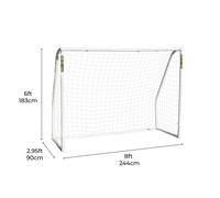 Airwave Strike 8x6ft Kids Garden Football Goal - Weatherproof UPVC wit