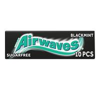 Wrigley's Airwaves Black Mint Menthol Sugarfree Chewing Gum 10 Pieces x 30
