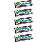 Airwaves Blackcurrant Flavour Chewing Gum (5 Pack) - Refreshing Blackcurrant Flavor, Long-Lasting Freshness, Sugar-Free, Relieves Dry Mouth, Keeps Breath Fresh, For Travel, Work, On-the-Go