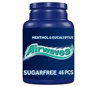 Airwaves Menthol & Eucalyptus Gum Bottle 46 Pieces x 5 pack