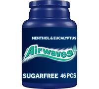 Airwaves Menthol & Eucalyptus Sugar Free Chewing Gum Bottle, 46 Pieces