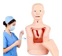 Airway Management Trainer Kit, Professional Training Manikin for Nasogastric Tube Intubation and Tracheostomy Procedures, Educational Model for Healthcare Training