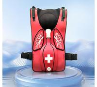 Airway Obstruction Simulation Training Wearing Vest, Anti Choking Obstruction Trainer Vest, Adjustable Shoulder Straps and Waist Belt, for Nurse & Student First Aid Teaching
