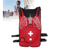 Airway Obstruction Training Vest with Adjustable Straps for First Aid Education and Nursing Simulation
