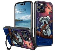 AIRWEE Magnetic Stand Case for iPhone 16 Pro Max 5G 6.9", Full Coverage Hard Back Shockproof Cover with 360° Rotatable Kickstand, Supports Magnetic Car Mount & Wireless Charging, Tree Koala Guitar