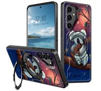 AIRWEE Magnetic Stand Case for Samsung Galaxy A15 5G 6.5", Full Coverage Hard Back Shockproof Cover with 360° Rotatable Kickstand, Supports Magnetic Car Mount & Wireless Charging, Tree Koala Guitar