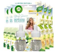 Airwick Plug-In Diffuser Refill - Meadow Fragrance Stacey Solomon, 19ml Each, 5 Twin Packs, Up to 100 Days Per Refill, Lasts Up to 1000 Days Total