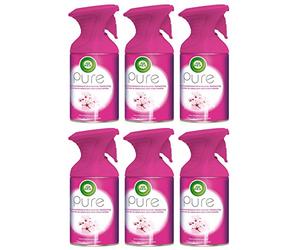 Airwick Air Freshener Spray Premium Pure Magic Cherry Blossom - Pack of 6, 250ml each
