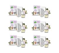 Airwick Air Wick Cosy Cottage Frosted Roses & Snowberry Plug-In Diffuser Kit With Refill 19Ml X 6
