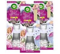 Airwick Air Wick Cosy Cottage Reed Diffuser Air Freshener Frosted Roses 3 X 42Ml