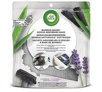 AirWick Bamboo-Based Odour Removing Charcoal Bag, Absorbs Odours and Moisture, Lavender Fragrance, 2 x 170g each