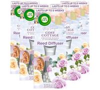 Airwick |Cosy Cottage Frosted Roses & Snowberry |Air freshener Reed Diffuser| 33ml | Pack of 5
