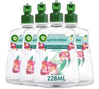 Airwick Eucalyptus & Freesia Aerosol-Free Automatic Spray Refill 228ml Air Freshener Pack Of 4, Bulk Buy