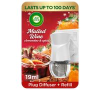 AirWick Plug in diffuser Air Freshener Kit, Mulled Wine, Pack of 4, Lasts utp 400 days (100 days per refill)