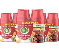 Airwick Freshmatic Automatic Air Freshener Refills - Mulled Wine & Clementine with Spice, Infused with Oils, Up to 140 Days Freshness, Mega Pack (6 x 250ml)