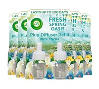 Airwick Plug in Liquid Electrical refill Freshener Fresh Spring Oasis, 10x19ml