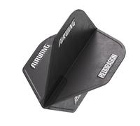 RED DRAGON Airwing Unique Moulded Black Standard Dart Flights 1 Set Per Pack (3 Dart Flights in total)