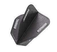 RED DRAGON Airwing Unique Moulded Black V-Standard Dart Flights 1 Set Per Pack (3 Dart Flights in total)