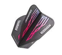 RED DRAGON Airwing Unique Moulded Black, Pink & Blue V-Standard Dart Flights 1 Set Per Pack (3 Dart Flights in total)