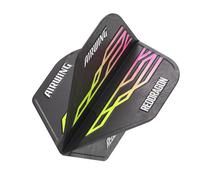 RED DRAGON Airwing Unique Moulded Black, Pink & Yellow Standard Dart Flights 1 Set Per Pack (3 Dart Flights in total)