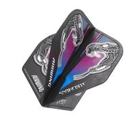 RED DRAGON Airwing Unique Moulded Peter Wright Snakebite Blue Standard Dart Flights 1 Set Per Pack (3 Dart Flights in total)