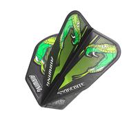 RED DRAGON Airwing Unique Moulded Peter Wright Snakebite Green Standard Dart Flights 1 Set Per Pack (3 Dart Flights in total)