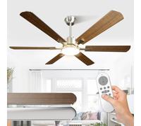 Airwit 52" Large Ceiling Fan with Lighting, Double Sided Blades, Silent Ceiling Fan with Light