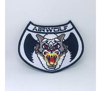 Airwolf - 1980's TV Series Helicopter Crew 4" Embroidered Iron-On Patch