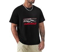 Airwolf Men T-Shirt Black Size 3XL