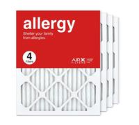 AIRx Filters 16x20x1 Air Filter MERV 11 Pleated HVAC AC Furnace Air Filter, Allergy 4-Pack, Made in the USA