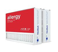 AIRx Filters 16x25x5 MERV 11 HVAC AC Furnace Air Filter Replacement for Air Bear Trion 229990-105, Allergy 2-Pack, Made in the USA