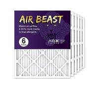 AIRx Filters 20x25x1 Air Filter MERV 11 Pleated HVAC AC Furnace Air Filter, Air Beast 6-Pack Made in the USA