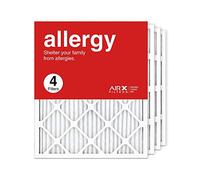 AIRX FILTERS WICKED CLEAN AIR. 20x25x1 Air Filter MERV 11 Pleated HVAC AC Furnace Air Filter, Allergy 4-Pack, Made in the USA