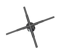 AIRYSSFU 3D Hologram Fan, 3d Holographic Fan Projector Remote Advertising Display High-resolution LED Sign Lamp Wall-mounted Holographic Player Cool(65cm HD edition)