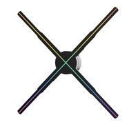 AIRYSSFU 3D Hologram Fan, 56cm 3D Fan Hologram Projector Wifi Display Advertising Logo Light Led Sign Holographic Lamp 3D Projectors(P56-56cm)