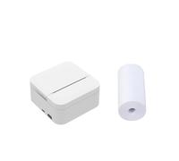 AIRYSSFU handheld Printer, 203dpi 57mm Portable Mini Thermal Printer Printing Stickers Wireless Bluetooth Inkless Pocket Notes List Printer for Home(Set A)