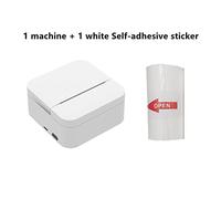 AIRYSSFU handheld Printer, 203dpi 57mm Portable Mini Thermal Printer Printing Stickers Wireless Bluetooth Inkless Pocket Notes List Printer for Home(Set B)