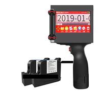 AIRYSSFU handheld Printer, 5CM QR Bar Batch Code Variable Date Serial Number Logo Expiry Date Label Online Mask Hand Jet Handheld Thermal Inkjet Printer