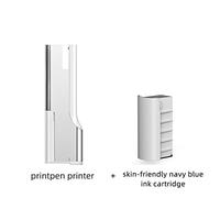 AIRYSSFU handheld Printer, Portable Label Printing Pen Mini Small Tattoo Printer Picture LOGO QR Code Barcode Wireless Intelligence Inkjet(Printer-Cyan Ink)