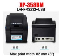 AIRYSSFU handheld Printer, Wireless Thermal Label Printers 20mm-80mm Barcode Sticker Printer 365B 370B 330B LAN Bluetooth USB Etiquetas Impresoras(358BM)