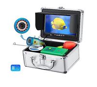 AIRYSSFU Underwater Fishing Camera, 20M/40M Underwater Fishing Equipment 7" TFT Screen Fish Detector Portable 1000TVL Waterproof Camera For Find Big Fishes(7 Inch - 40M Cable)