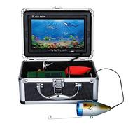 AIRYSSFU Underwater Fishing Camera, 7 Inch 1000tvl Underwater Fishing Video Camera Kit 2 PCS LED White Lamp Lights Video Fish Finder Lake Under Water Fish Cam