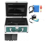 AIRYSSFU Underwater Fishing Camera, 7 Inch 720P Fish Finder Underwater Fishing Camera 12pcs White LEDs + 12pcs Infrared Lamp For Ice/Sea/River Fishing SD card(Green box)